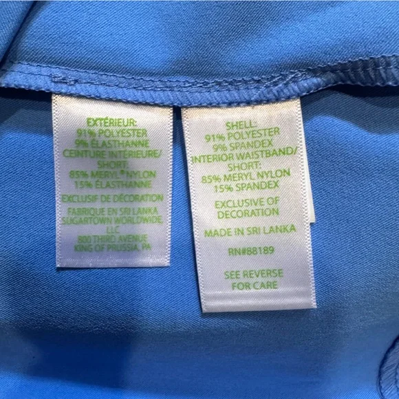 Lilly Pulitzer Luxletic Monica Scallop Golf Skort in Boca Blue Sz 10 - Picture 12 of 12